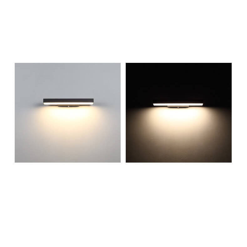 Minimalistyczny kinkiet LED z czujnikiem ruchu na zewnątrz