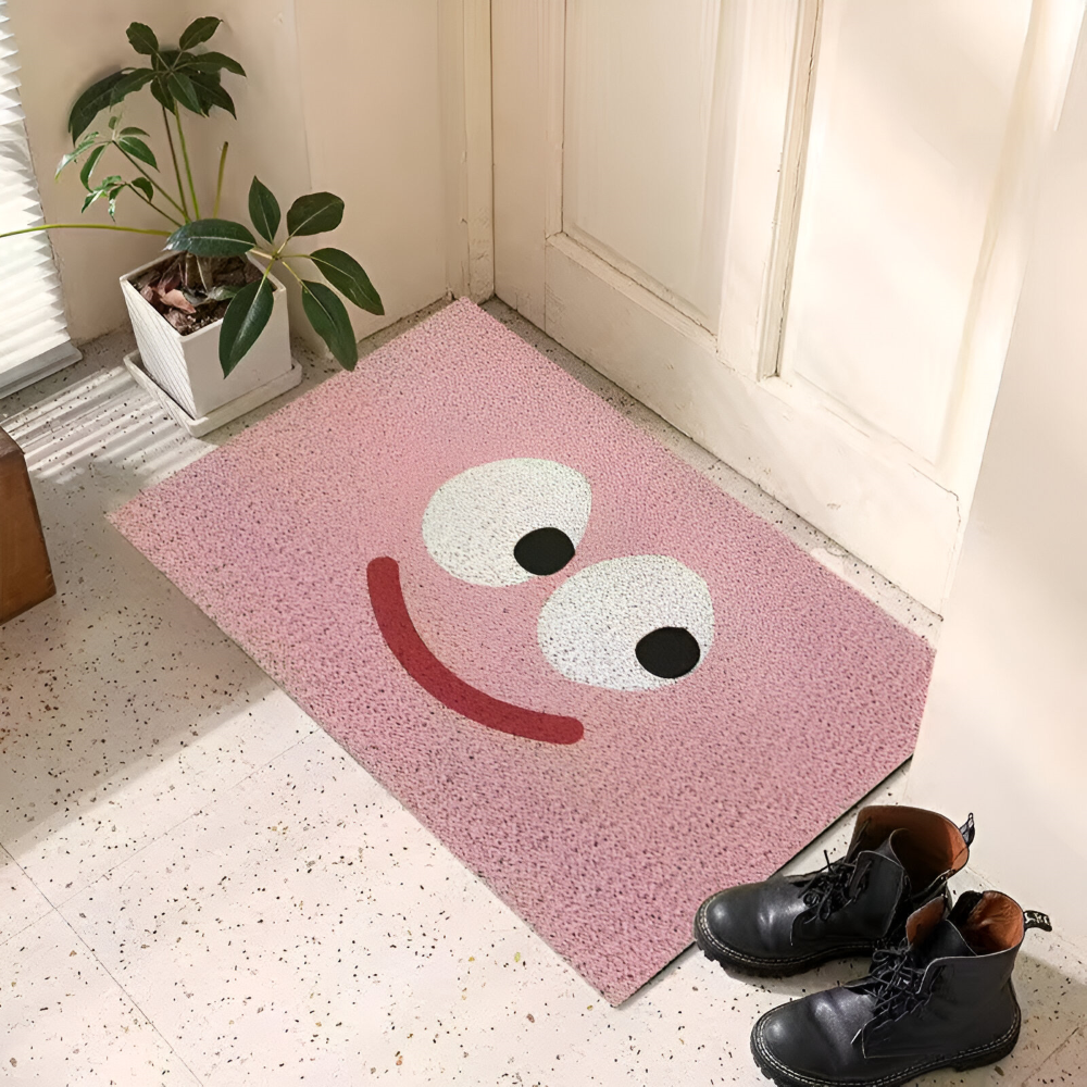 Antypoślizgowa wycieraczka PVC ze smiley 40 × 60 cm