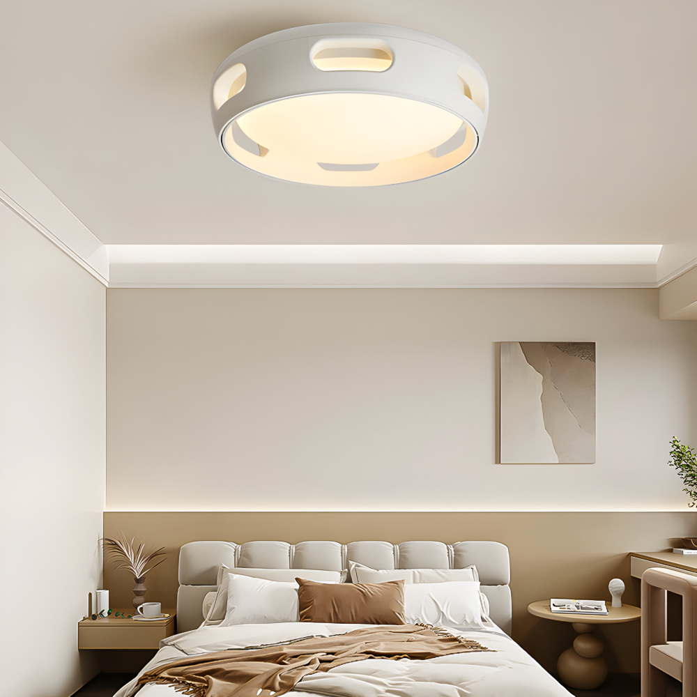 Bezłopatkowy wentylator sufitowy LED z pilotem