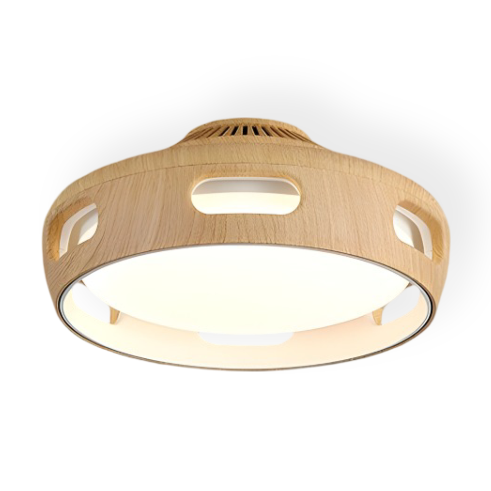 Bezłopatkowy wentylator sufitowy LED z pilotem
