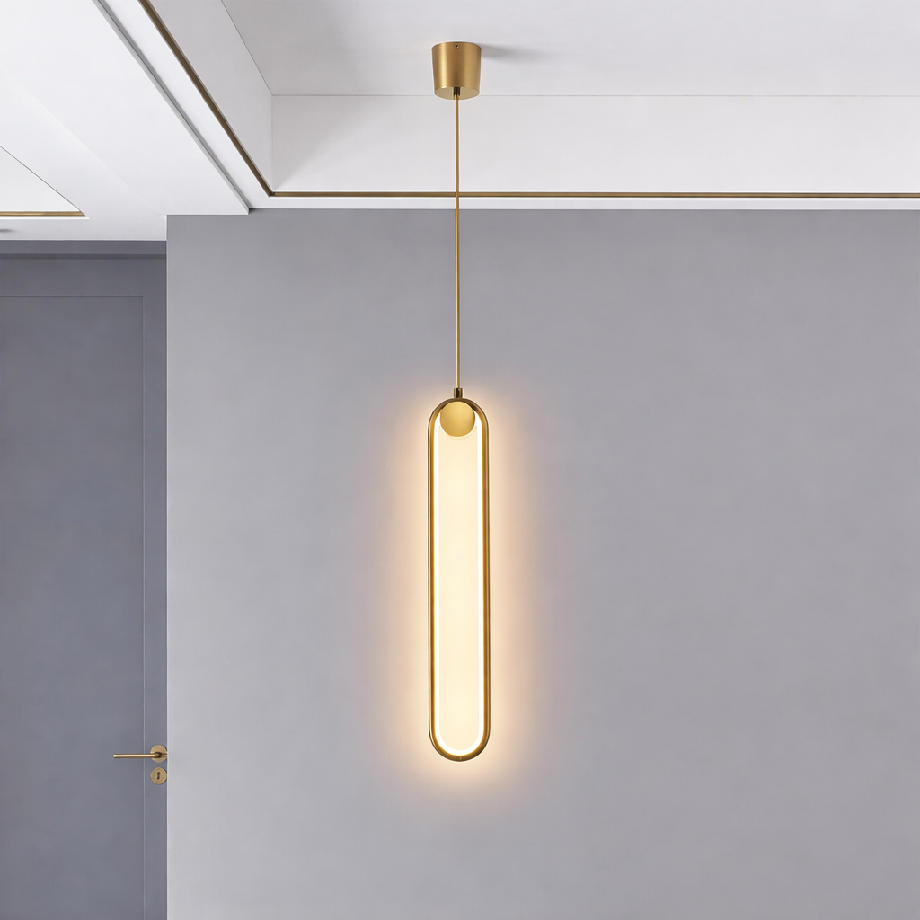Podłużna lampa sufitowa LED do salonu i jadalni