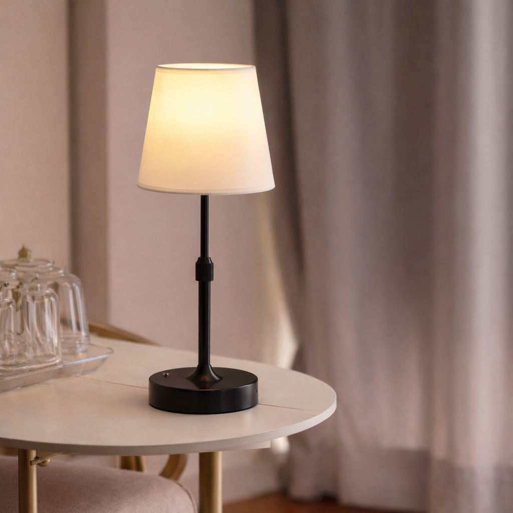Ładowalna lampka stołowa LED w stylu retro