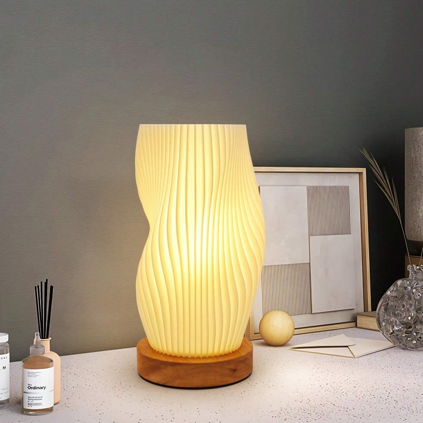 Lampa wisząca LED ściemniana z USB do salonu