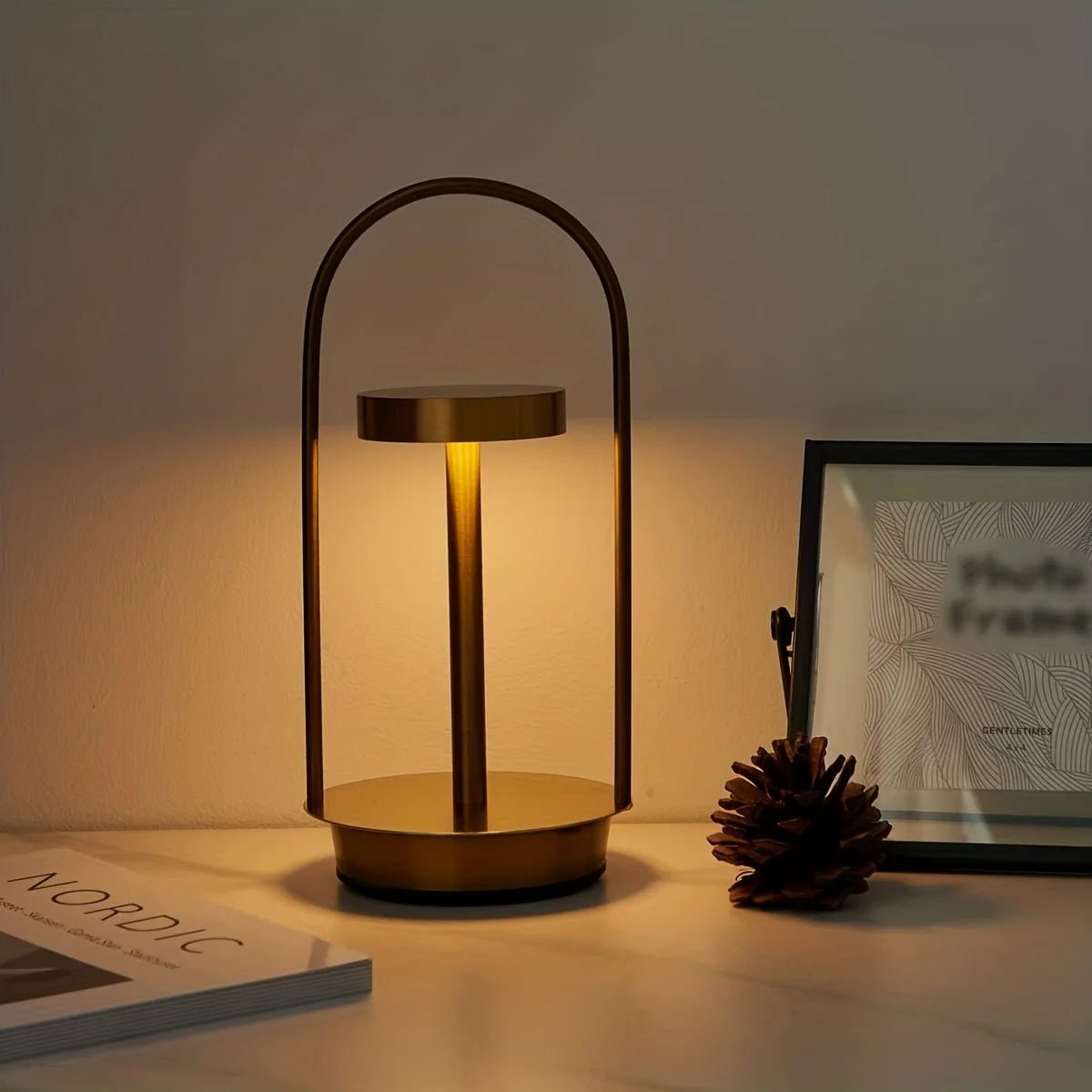 Lampa stołowa LED bezprzewodowa ściemniana USB