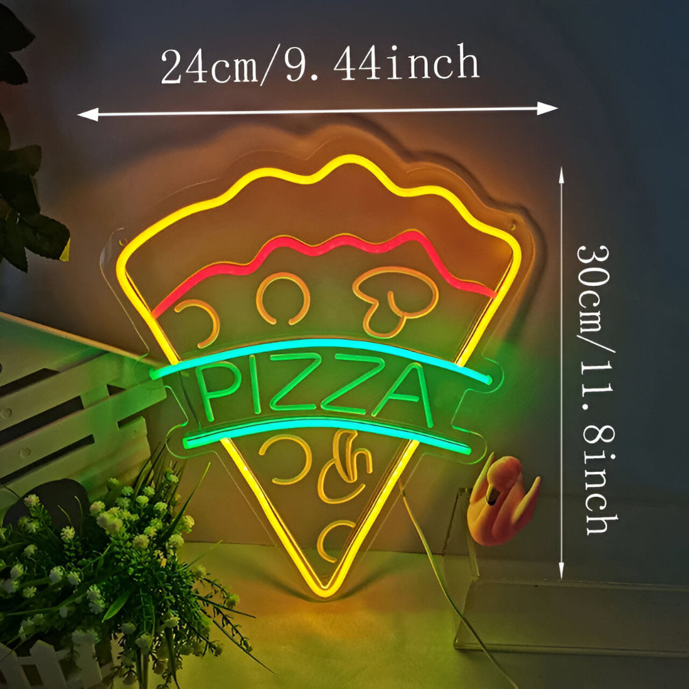 Kolorowy neon LED fast food do baru restauracji i kuchni