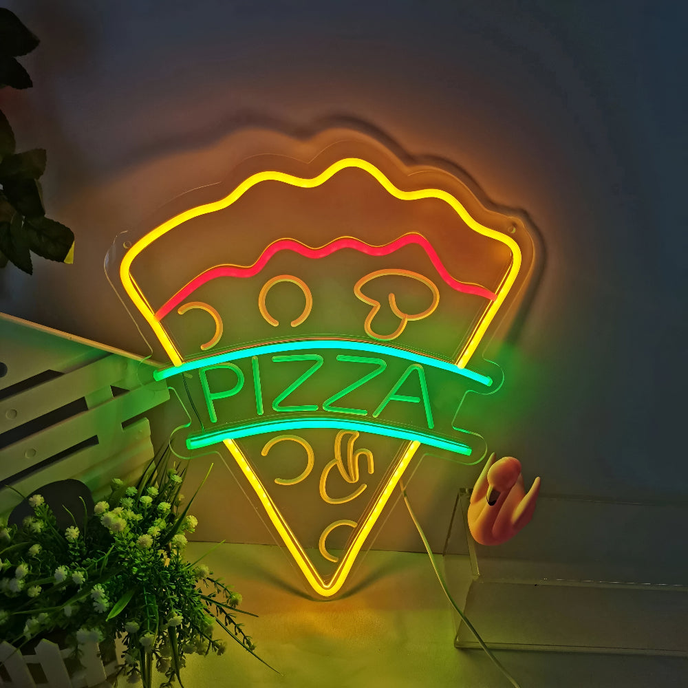 Kolorowy neon LED fast food do baru restauracji i kuchni