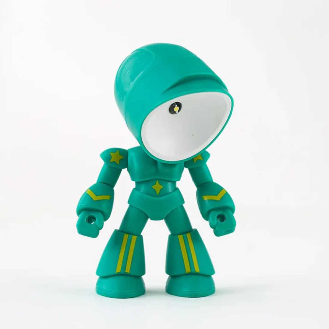 Bezprzewodowa lampka stołowa LED robot do biurka i pokoju dziecka