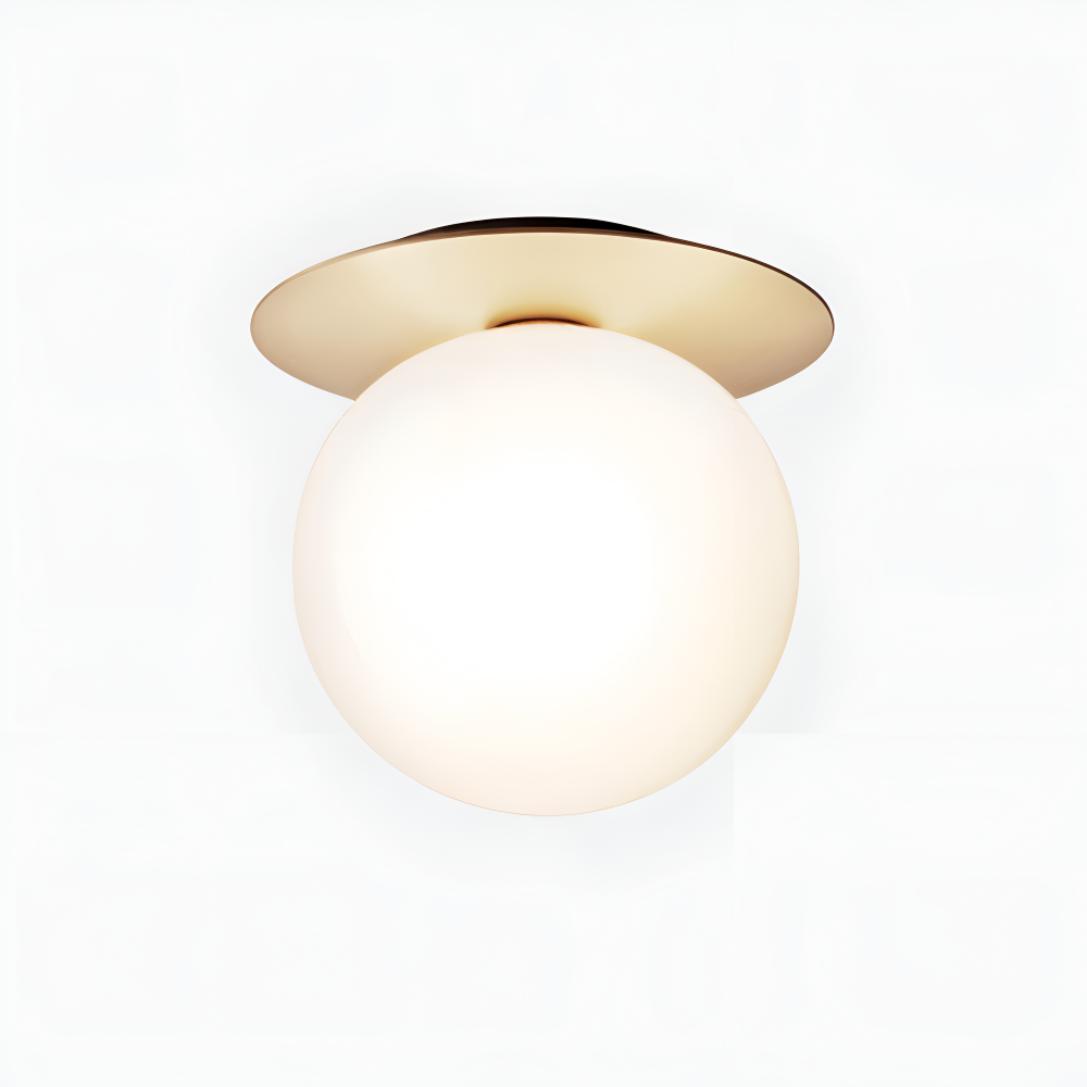 Lampa sufitowa szklana kula LED G9 do salonu i sypialni