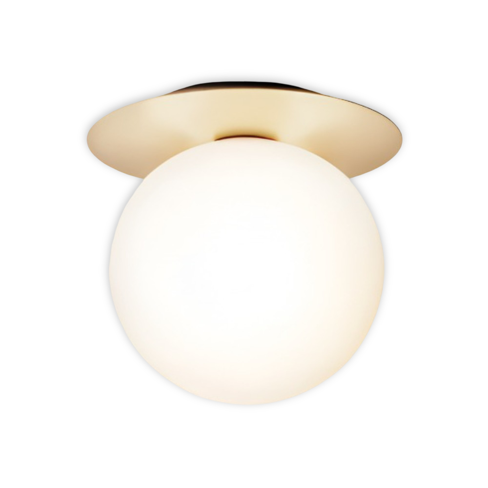 Lampa sufitowa szklana kula LED G9 do salonu i sypialni