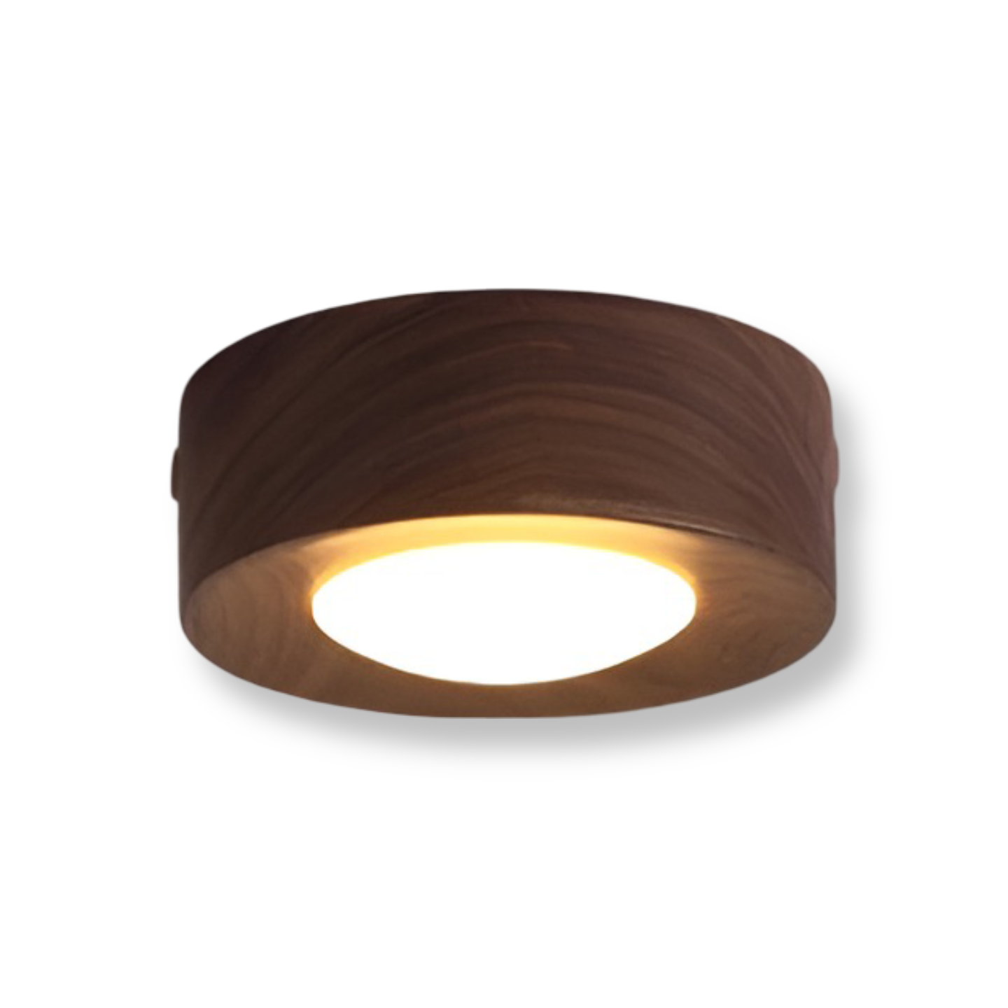 Drewniana lampa sufitowa LED punktowa orzechowa