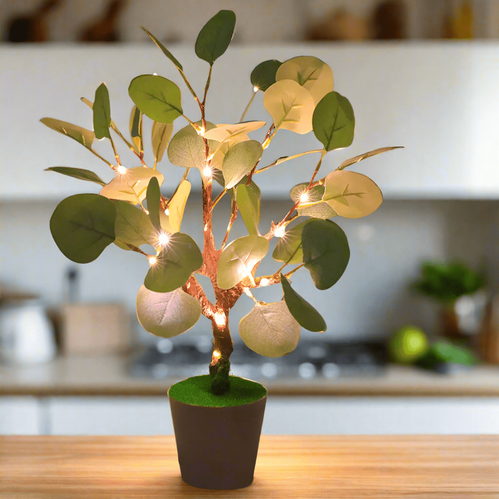 Dekoracyjna gałązka LED USB ciepłe światło 34 cm