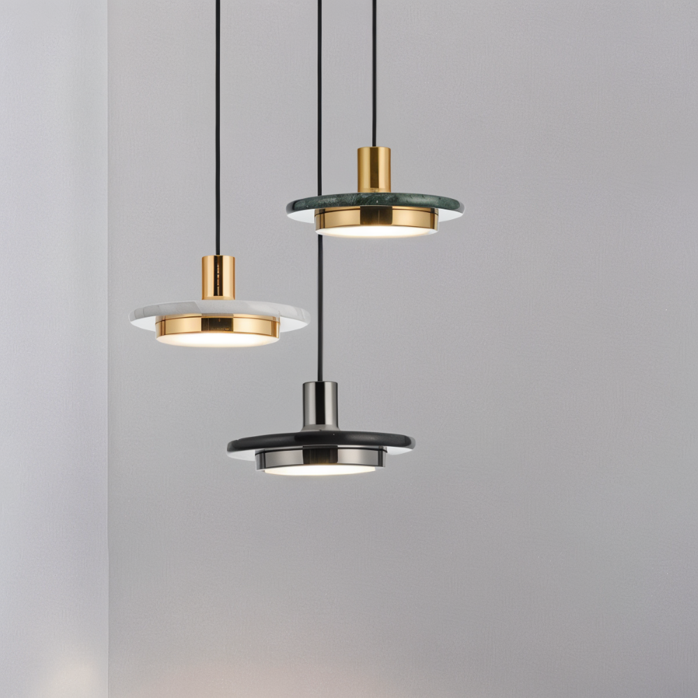 Lampa sufitowa metalowa nowoczesna LED do kuchni i salonu