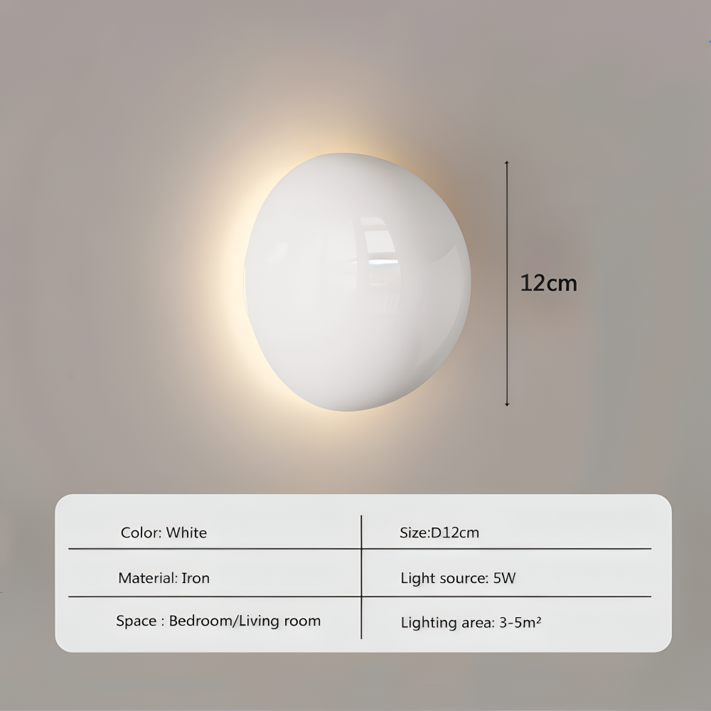 Okrągła lampa ścienna LED 5W z żelaza