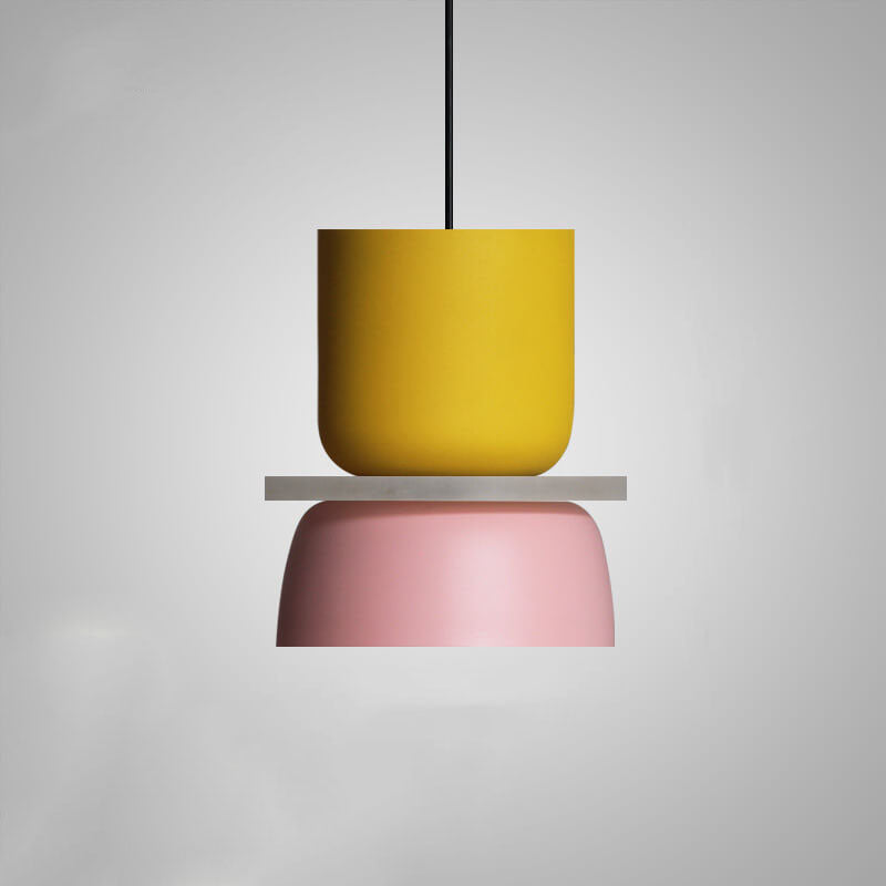 Nowoczesna lampa wisząca kopułowa LED dwukolorowa