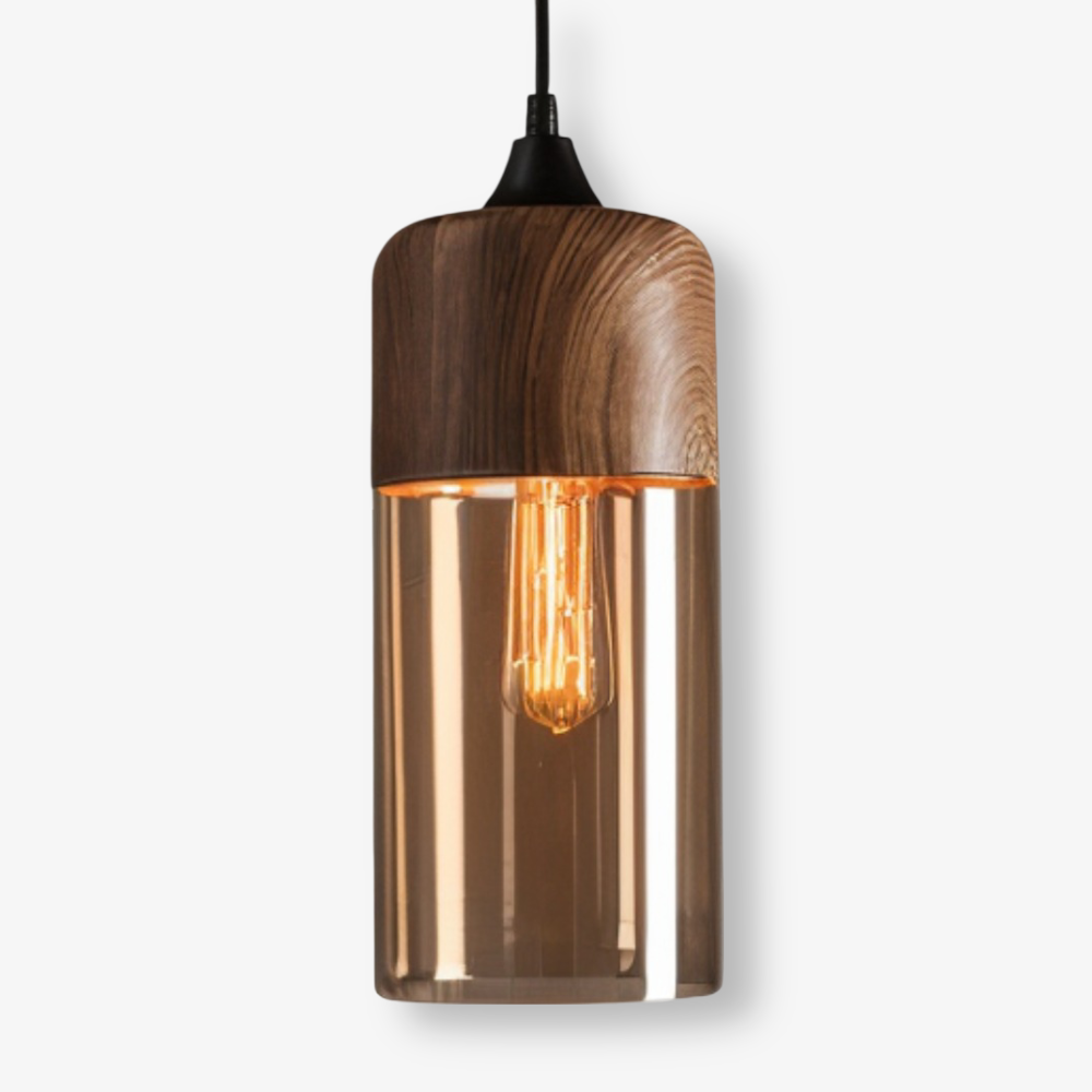 Lampa wisząca szklana retro nowoczesna regulowana
