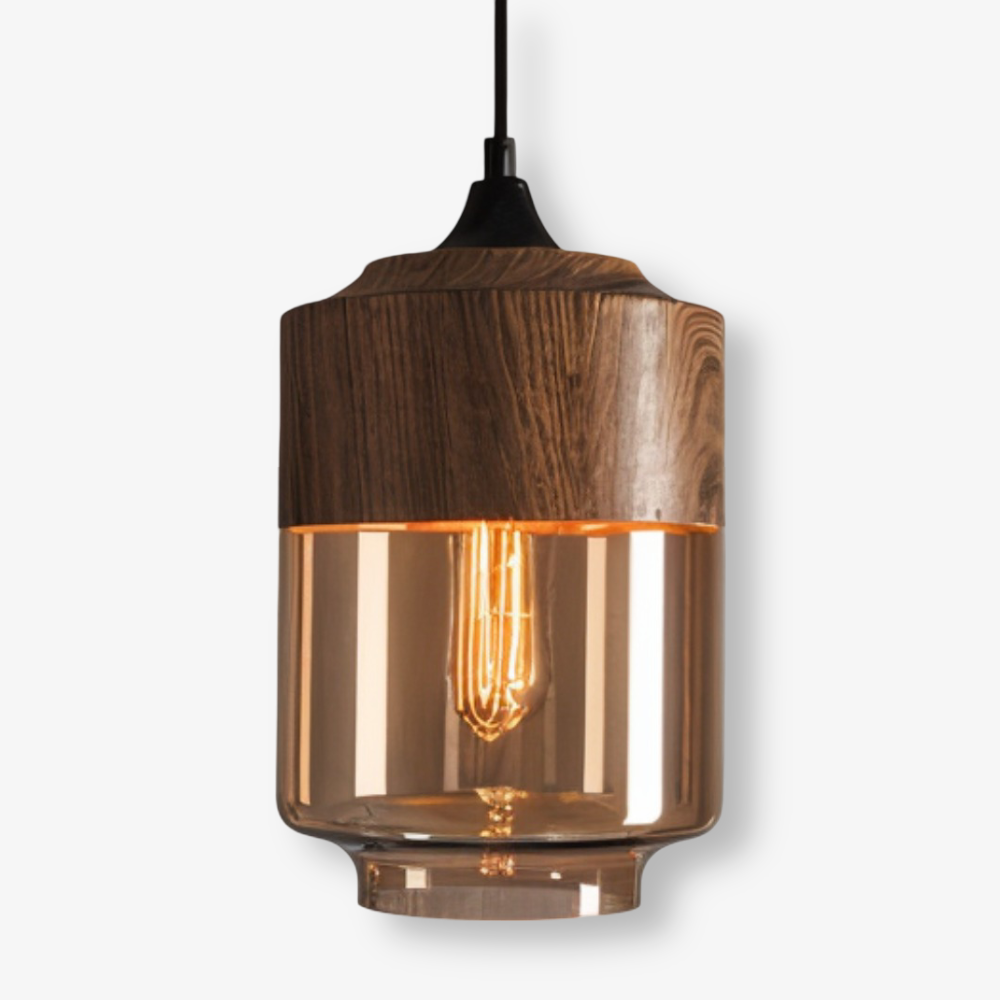 Lampa wisząca szklana retro nowoczesna regulowana