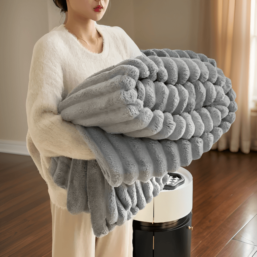 Gruby koc pluszowy fleece 120x150–200x230 cm
