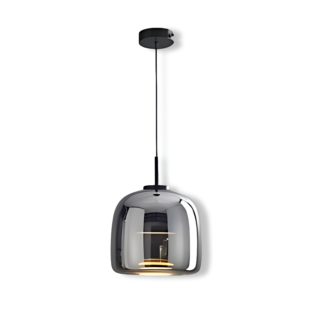 Szklana lampa wisząca nowoczesna E27 25 cm 35 cm