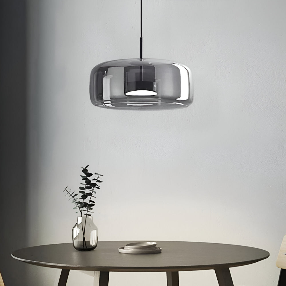 Szklana lampa wisząca nowoczesna E27 25 cm 35 cm