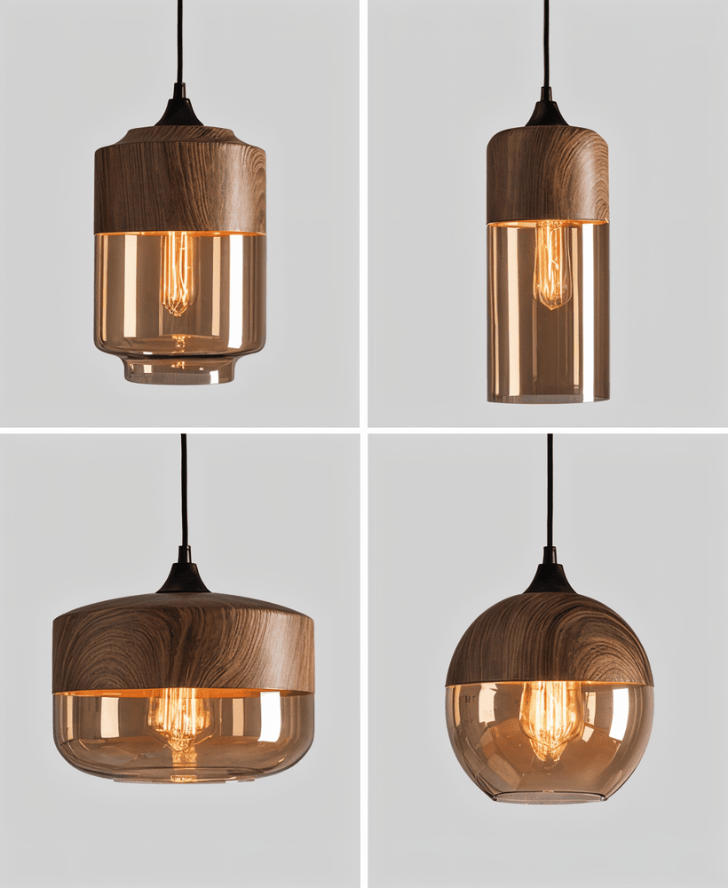 Lampa wisząca szklana retro nowoczesna regulowana