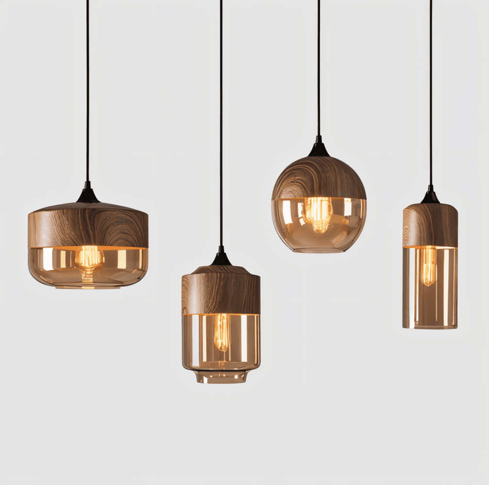Lampa wisząca szklana retro nowoczesna regulowana