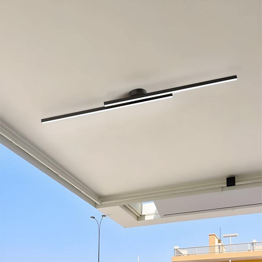 Nowoczesna lampa sufitowa LED do salonu aluminiowa