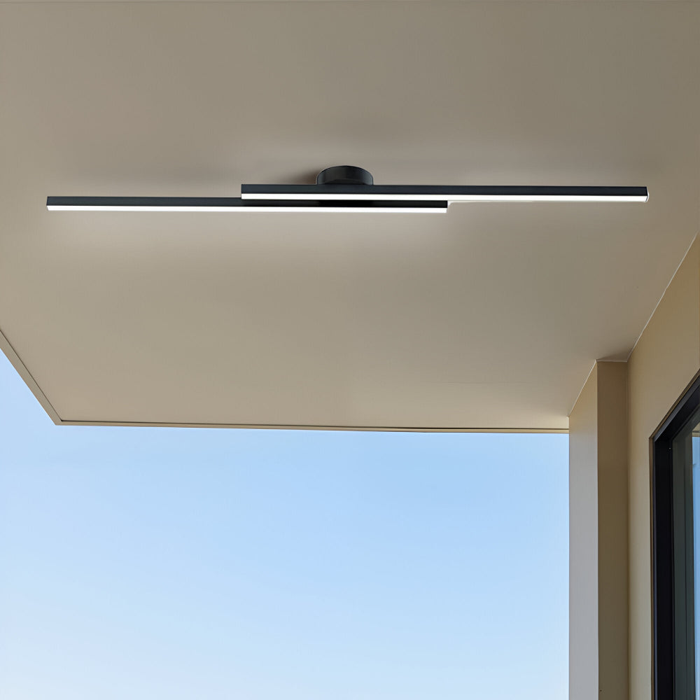 Nowoczesna lampa sufitowa LED do salonu aluminiowa