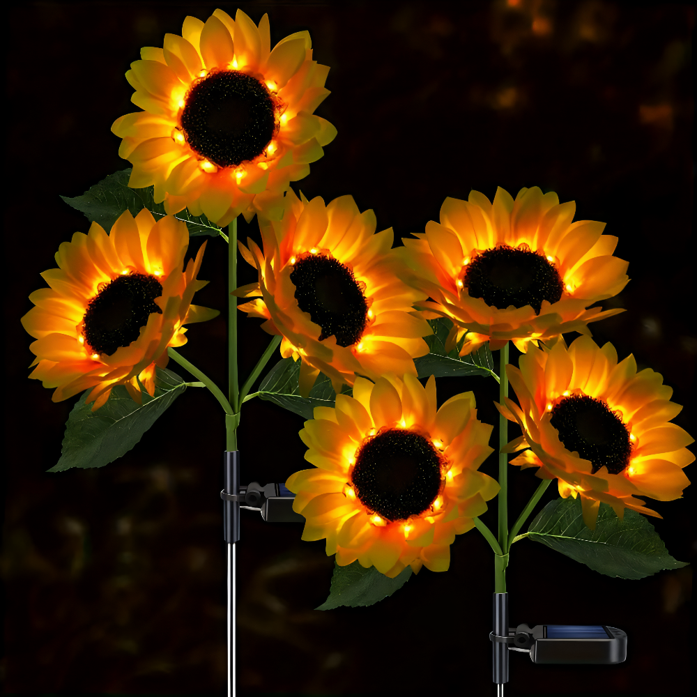 Solarna lampa ogrodowa LED słonecznik IP65