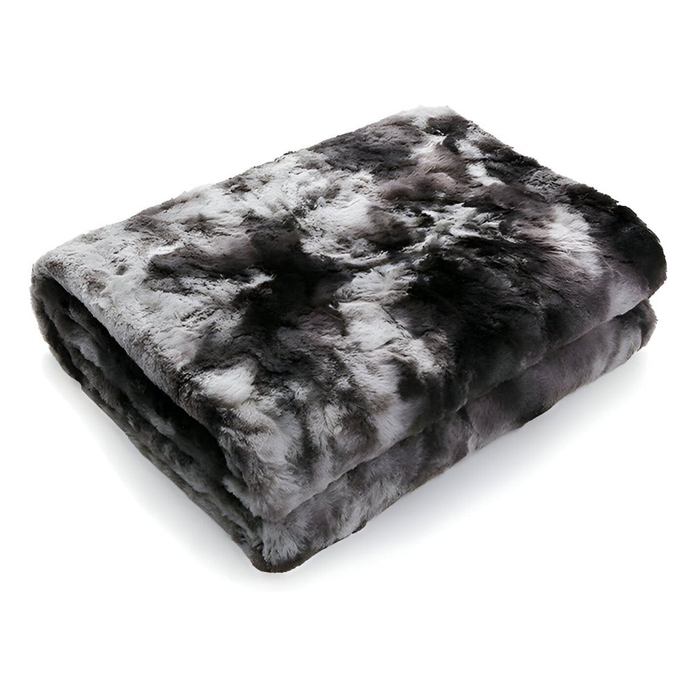 Dwustronny koc polarowy miękki coral fleece