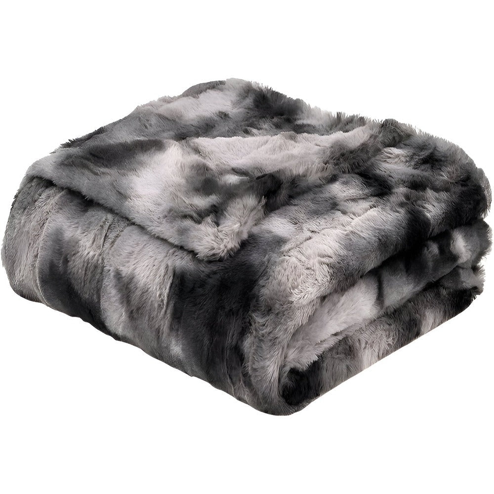 Dwustronny koc polarowy miękki coral fleece