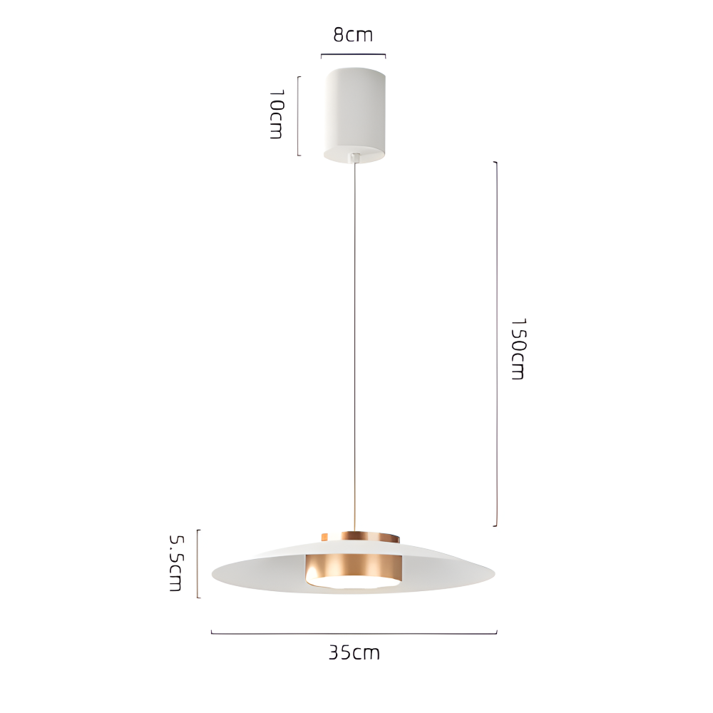 Czarna lampa wisząca LED do jadalni i biura
