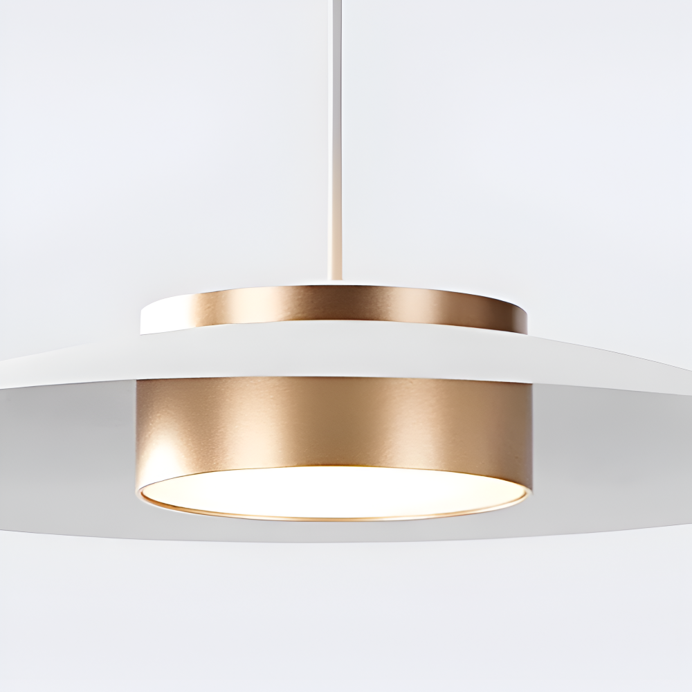 Czarna lampa wisząca LED do jadalni i biura