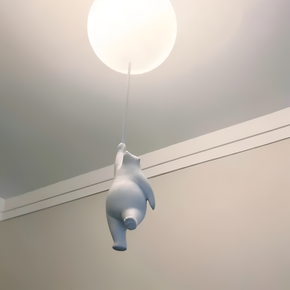 Lampa wisząca balon z misiem LED do pokoju dziecka