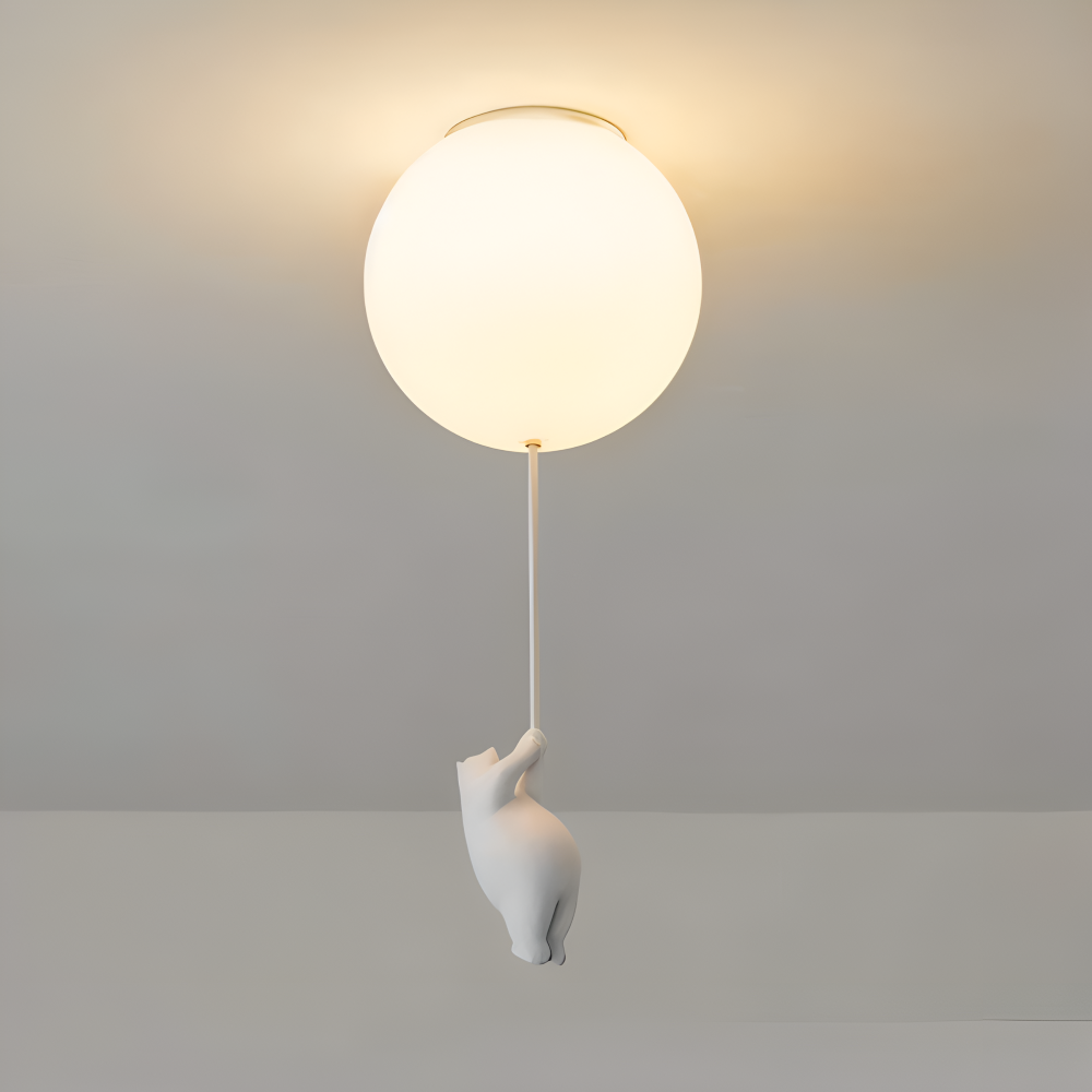 Lampa wisząca balon z misiem LED do pokoju dziecka