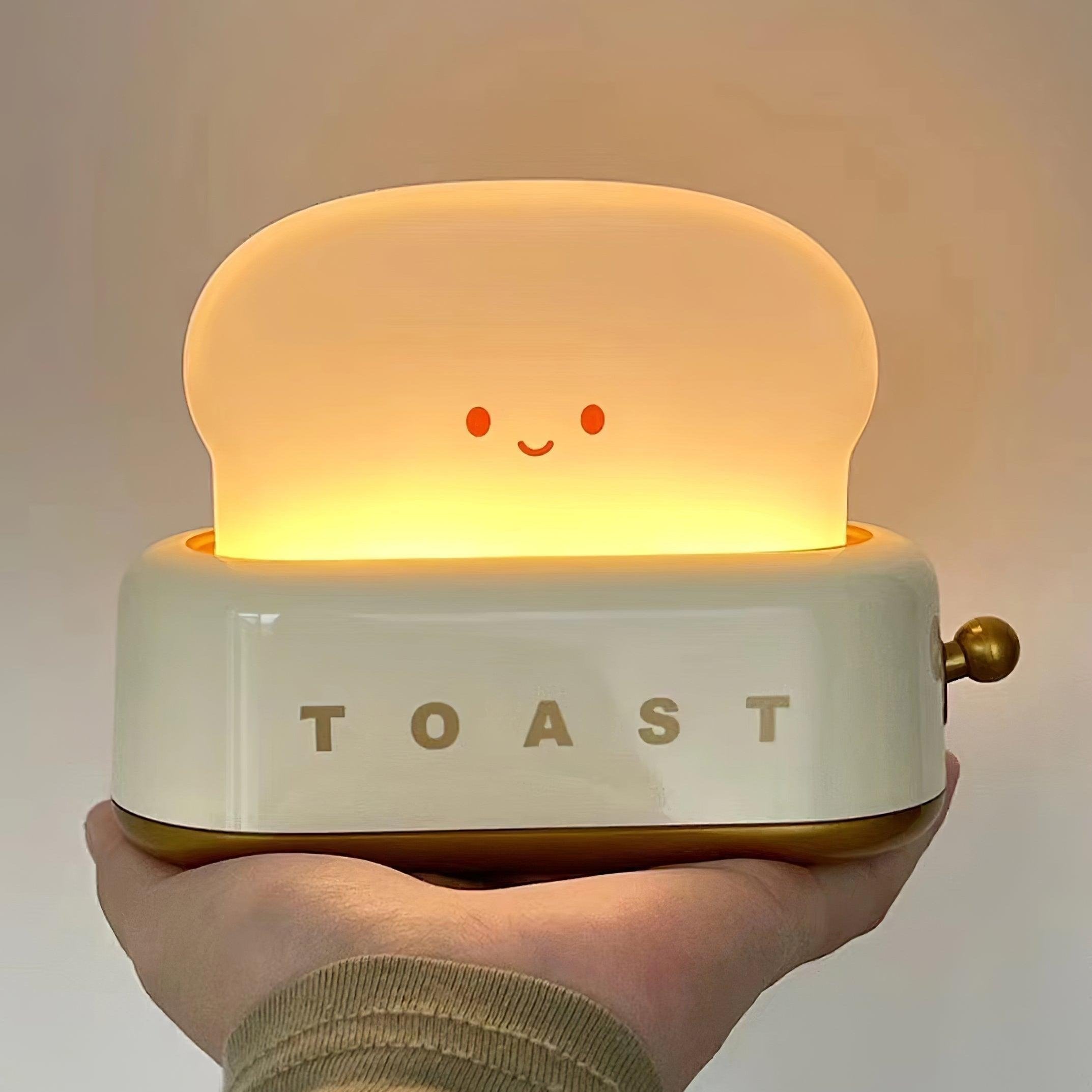 Lampa stołowa w kształcie tostera z regulacją jasności
