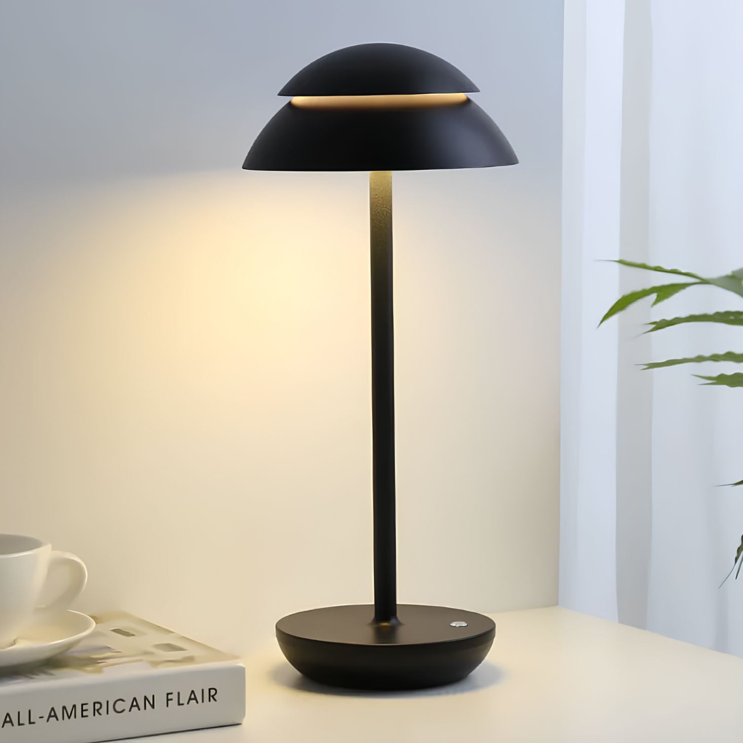 Bezprzewodowa lampa stołowa LED aluminiowa ściemniana
