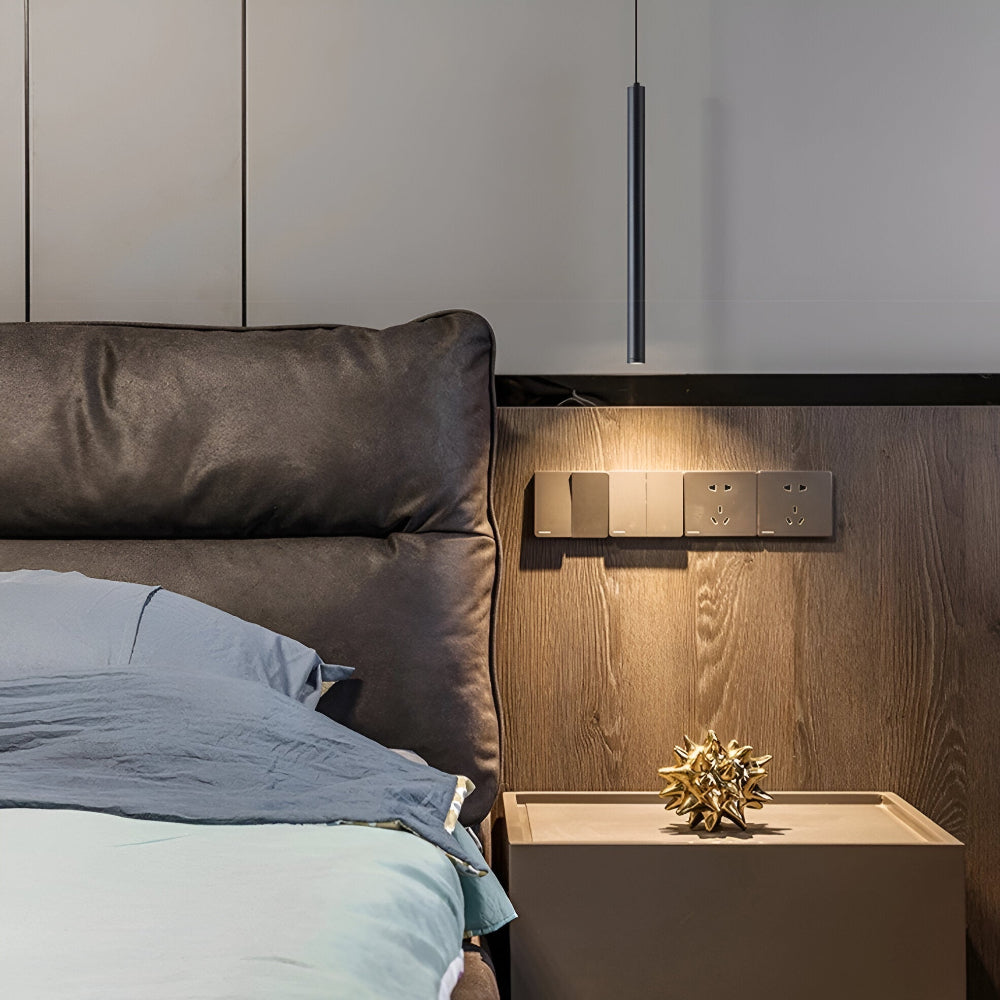 Podwójna lampa wisząca LED czarna aluminiowa 3000K