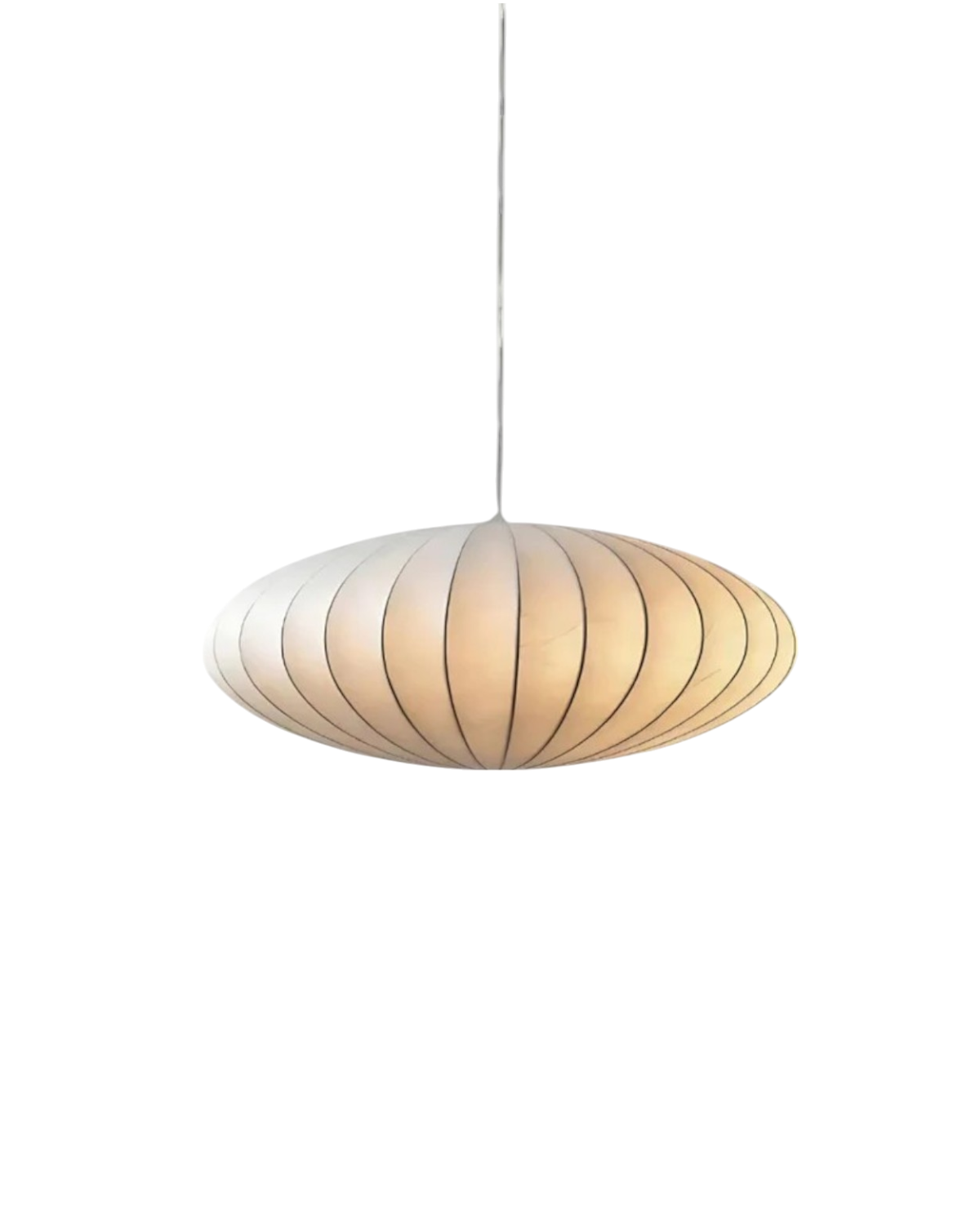 Okrągła lampa sufitowa z tekstylnym kloszem