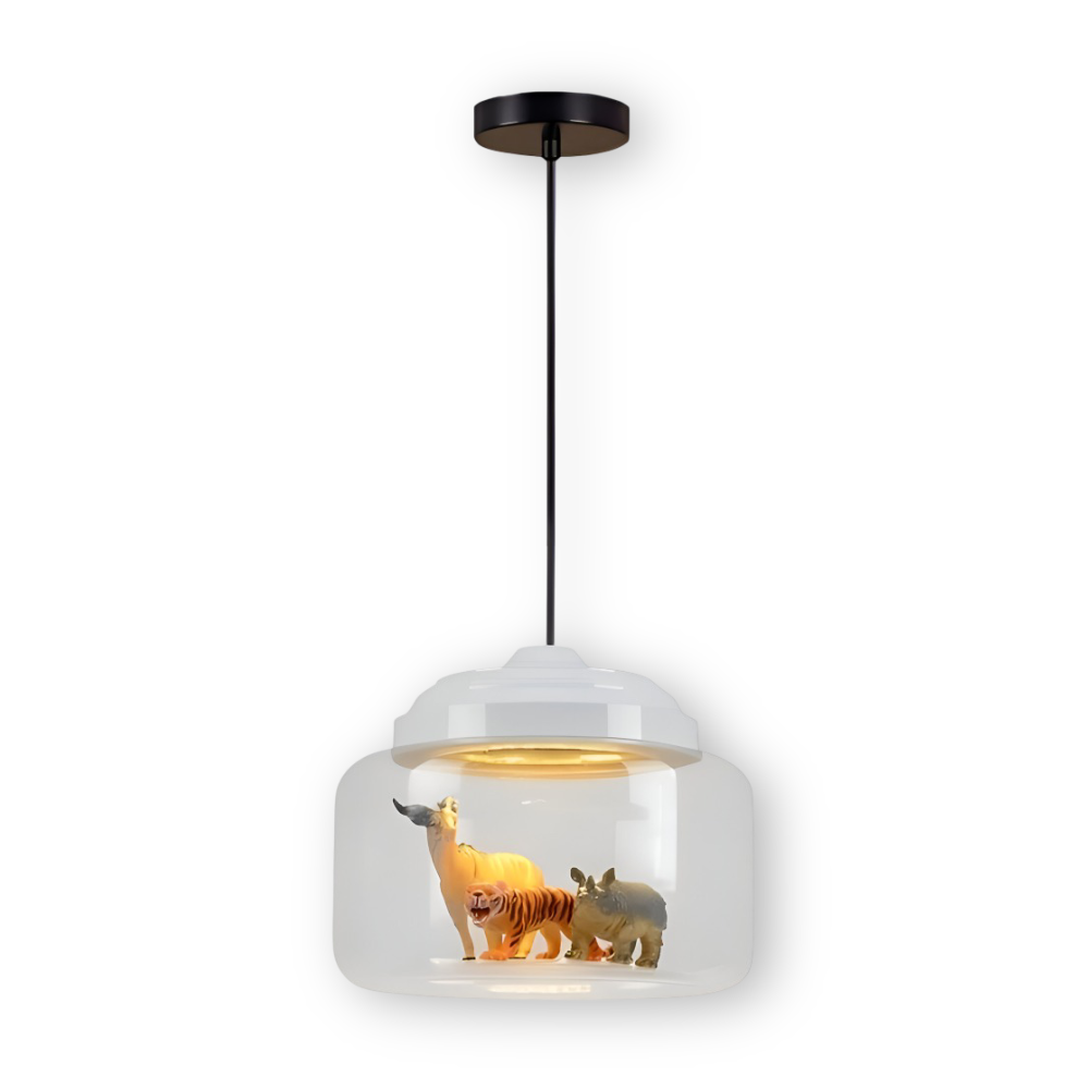 Lampa wisząca dziecięca z motywem zwierząt do pokoju dziecka