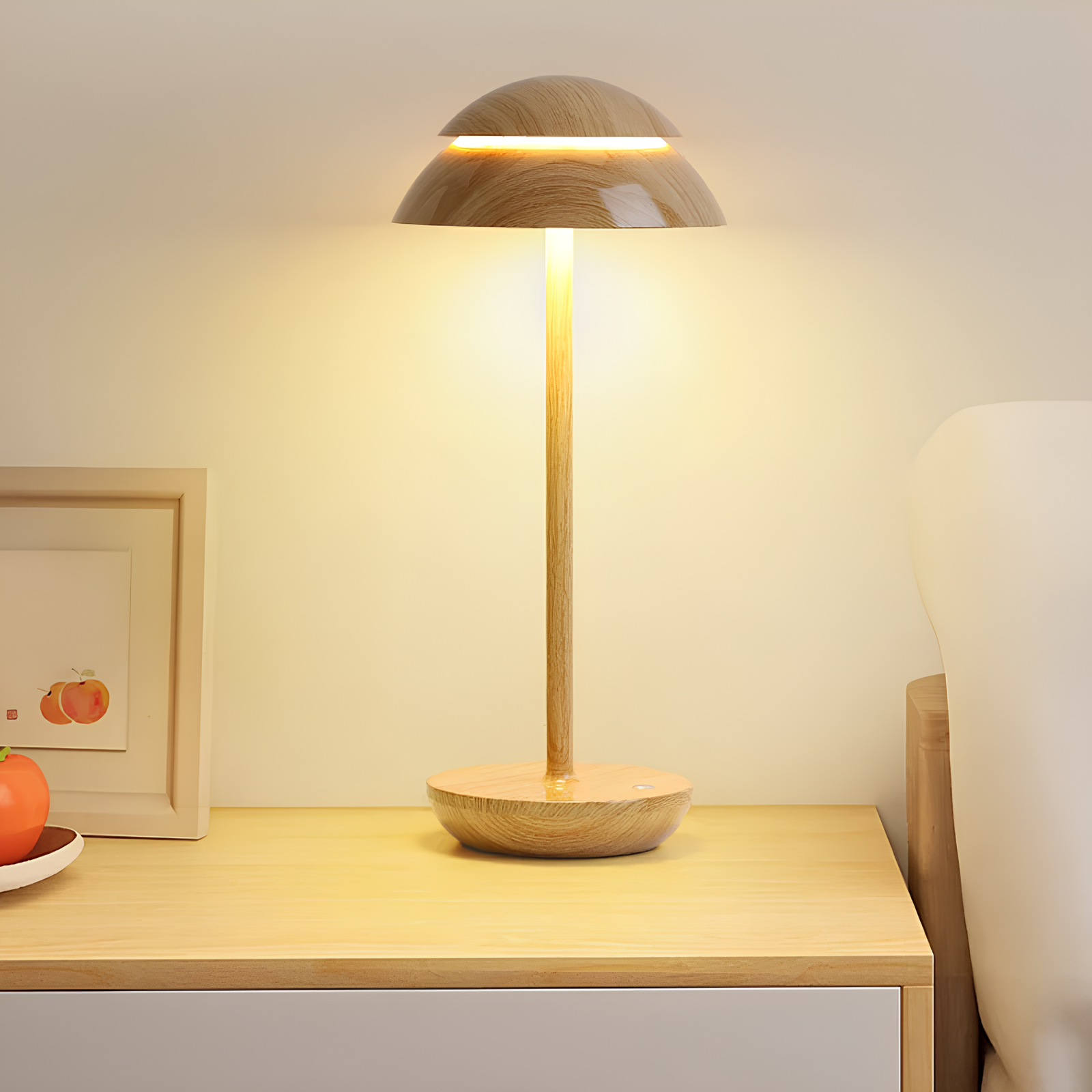 Bezprzewodowa lampa stołowa LED aluminiowa ściemniana