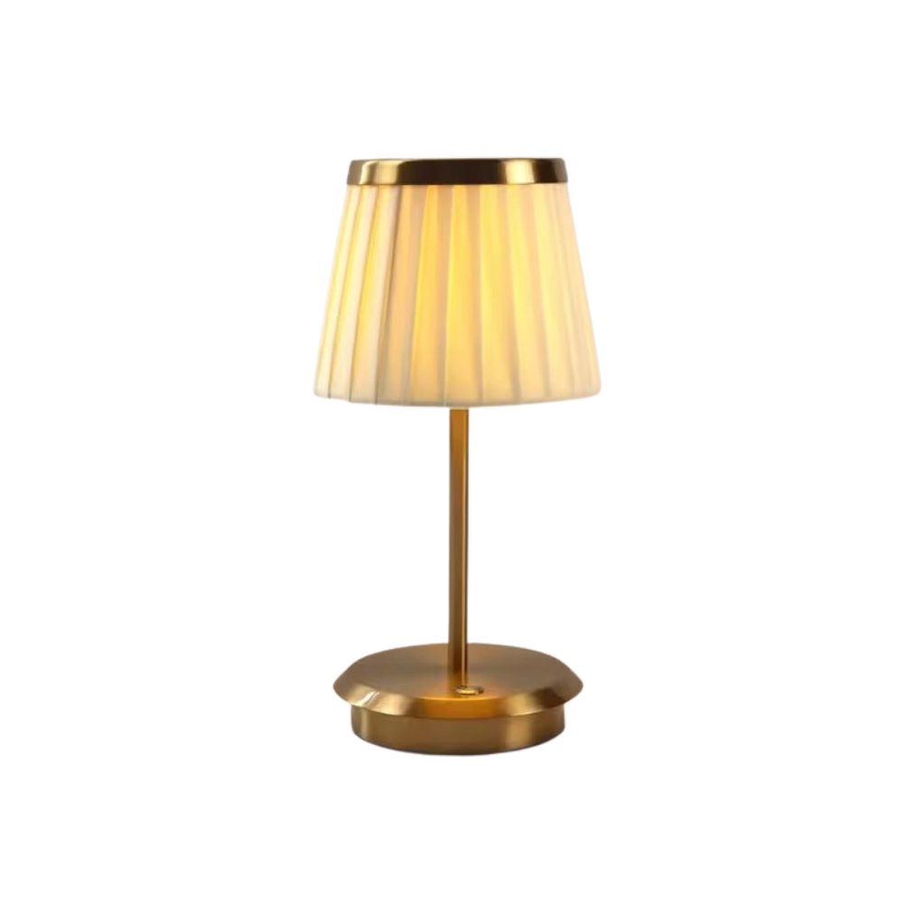 Ładowalna lampka stołowa LED czarno-złota