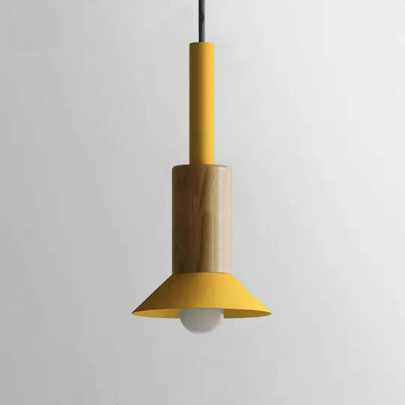 Kolorowa lampa wisząca w stylu skandynawskim do kuchni i jadalni