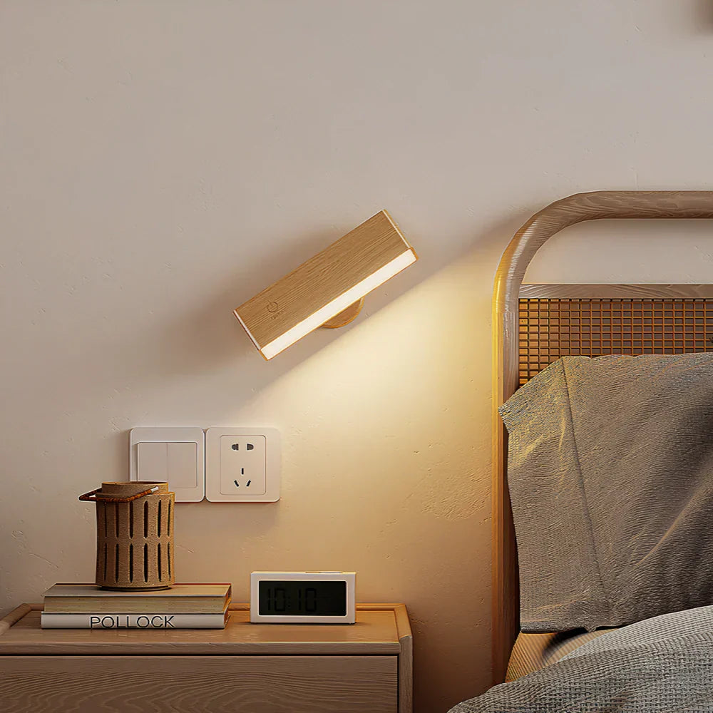 Obrotowa lampa ścienna LED 360° bezprzewodowa