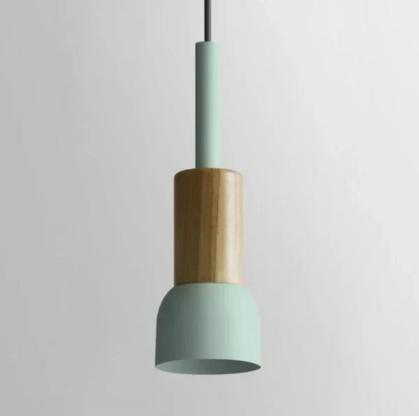Kolorowa lampa wisząca w stylu skandynawskim do kuchni i jadalni