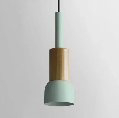 Kolorowa lampa wisząca w stylu skandynawskim do kuchni i jadalni