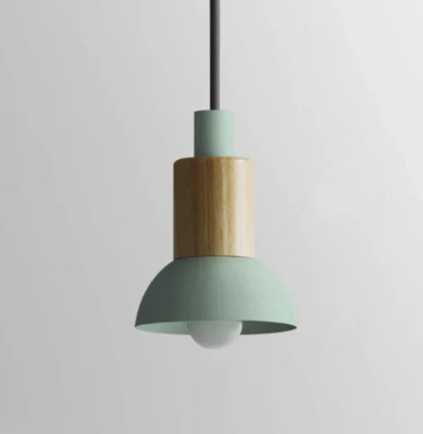 Kolorowa lampa wisząca w stylu skandynawskim do kuchni i jadalni