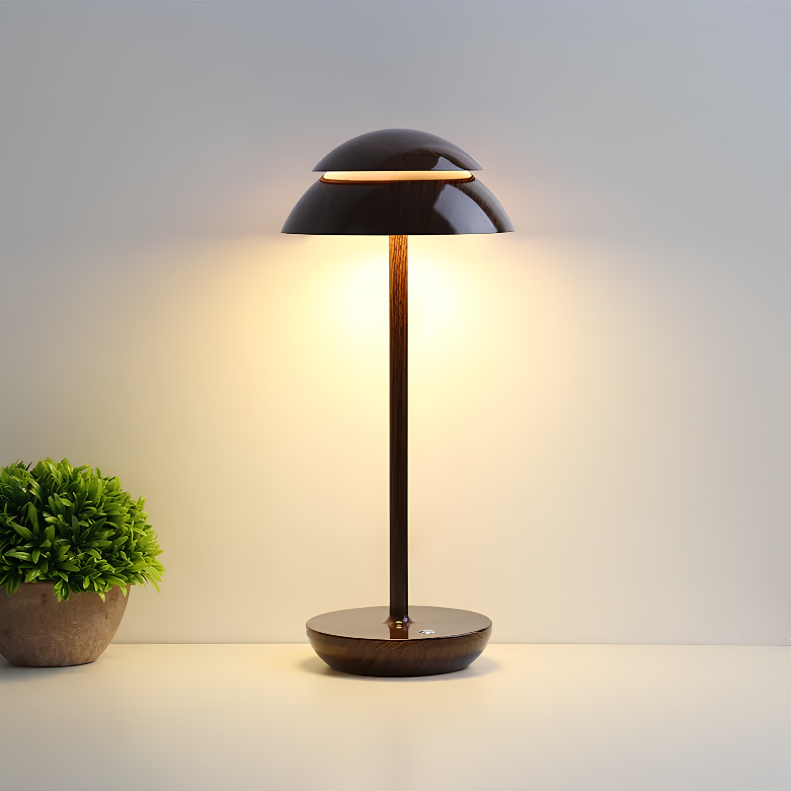 Bezprzewodowa lampa stołowa LED aluminiowa ściemniana