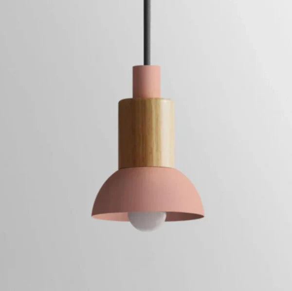 Kolorowa lampa wisząca w stylu skandynawskim do kuchni i jadalni