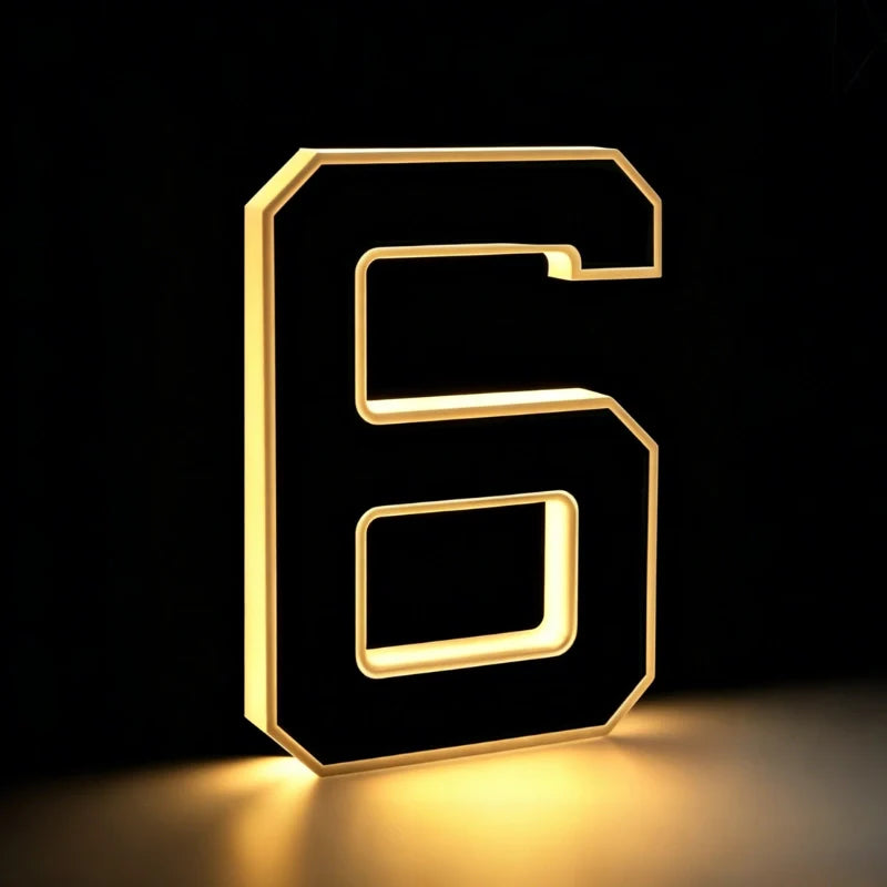 Solarna lampa z numerem domu LED