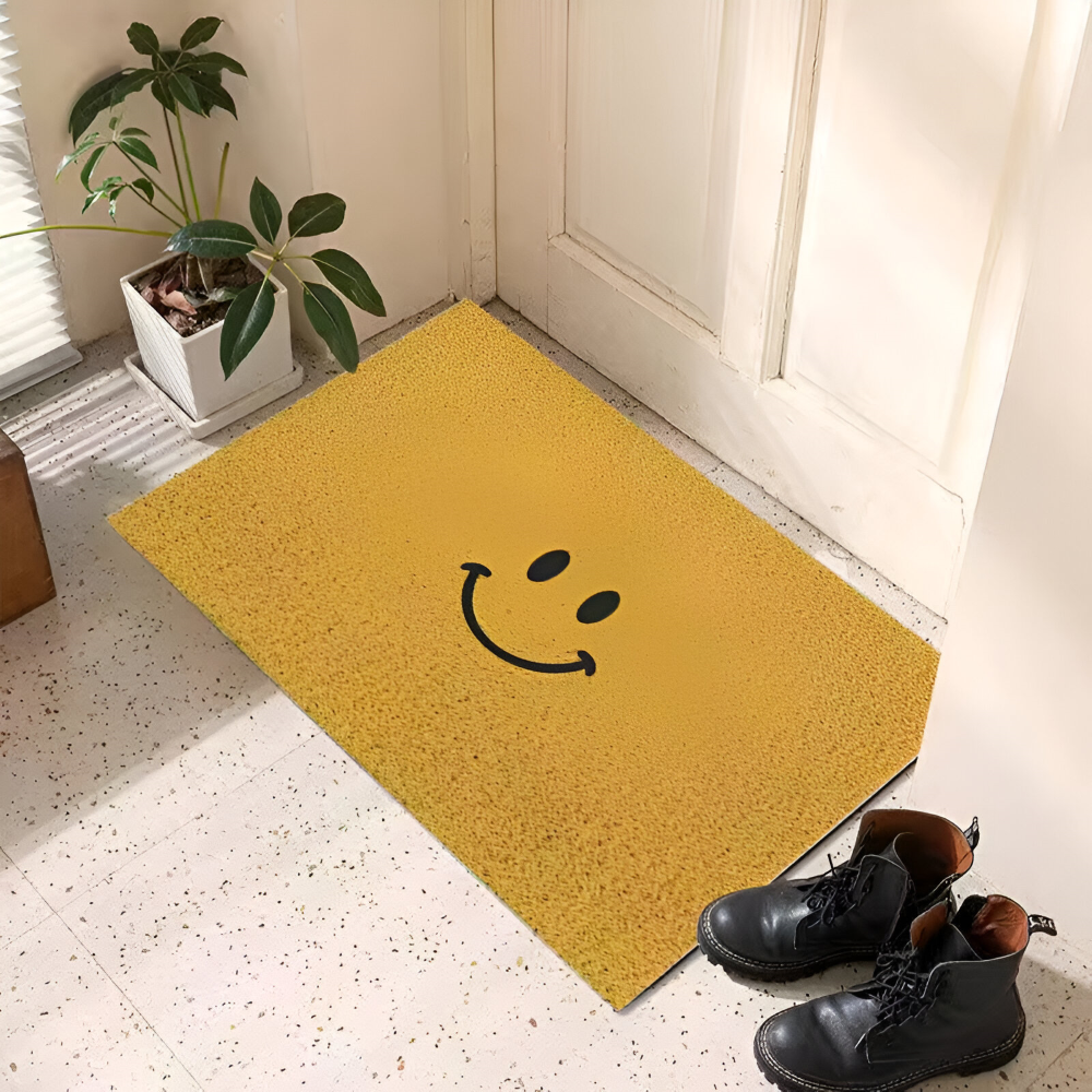 Antypoślizgowa wycieraczka PVC ze smiley 40 × 60 cm